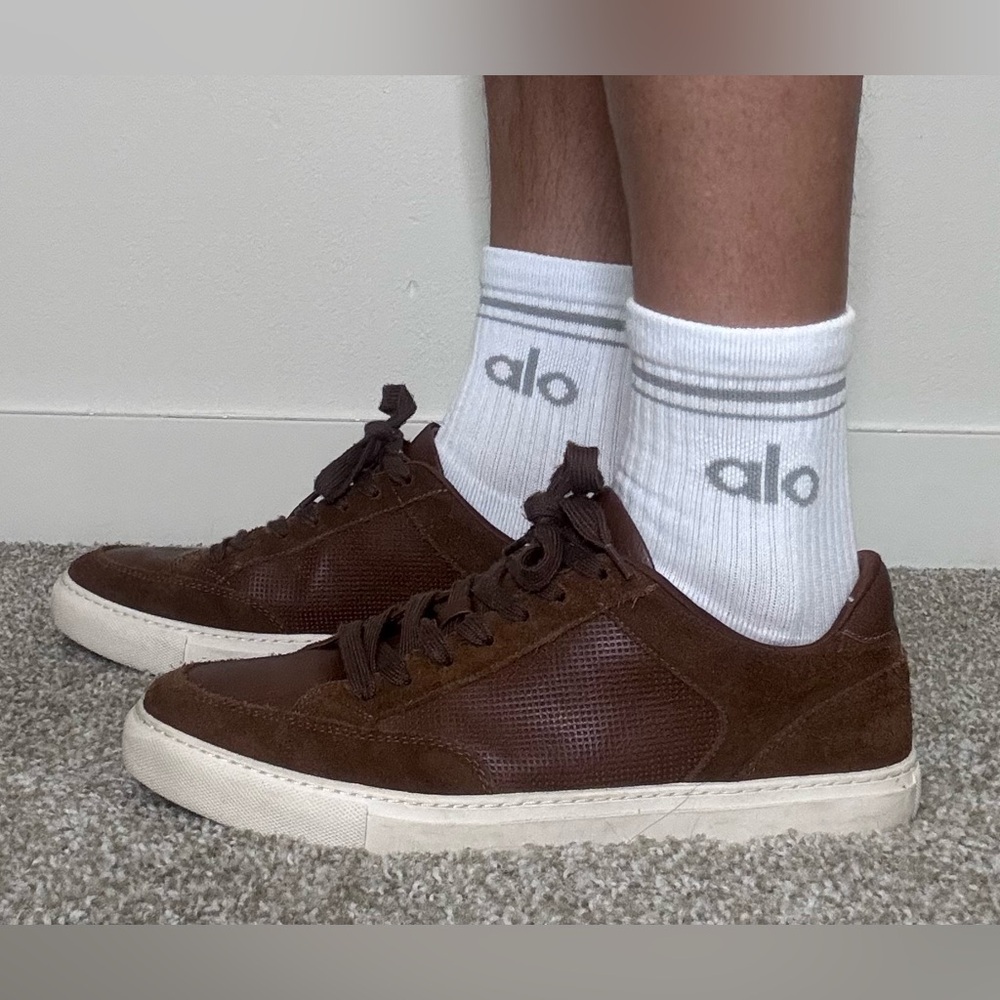 Brown Low-Top Leather ALDO Sneakers